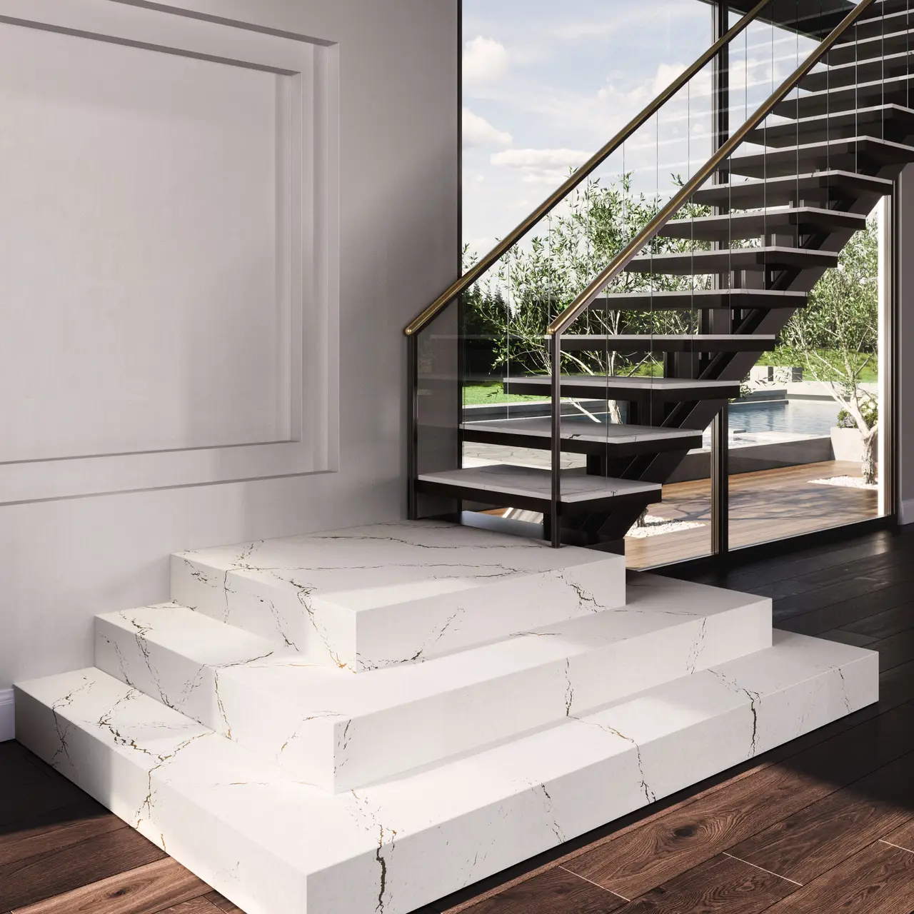 Berkshire Brass Satin Ridge™ Design Detail Slab Inspiration