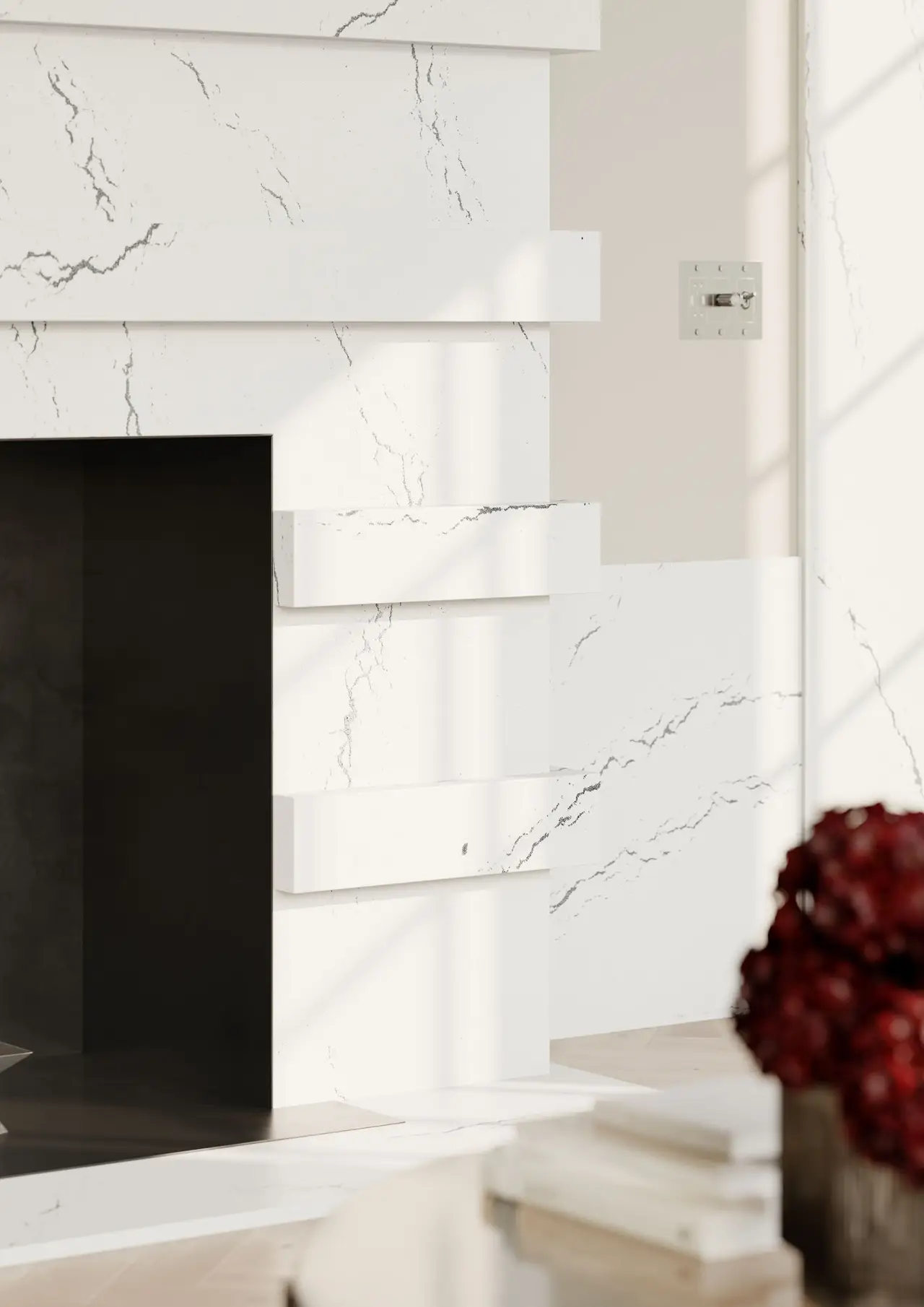 Berkshire Steel Satin Ridge™ Design Detail Slab Inspiration