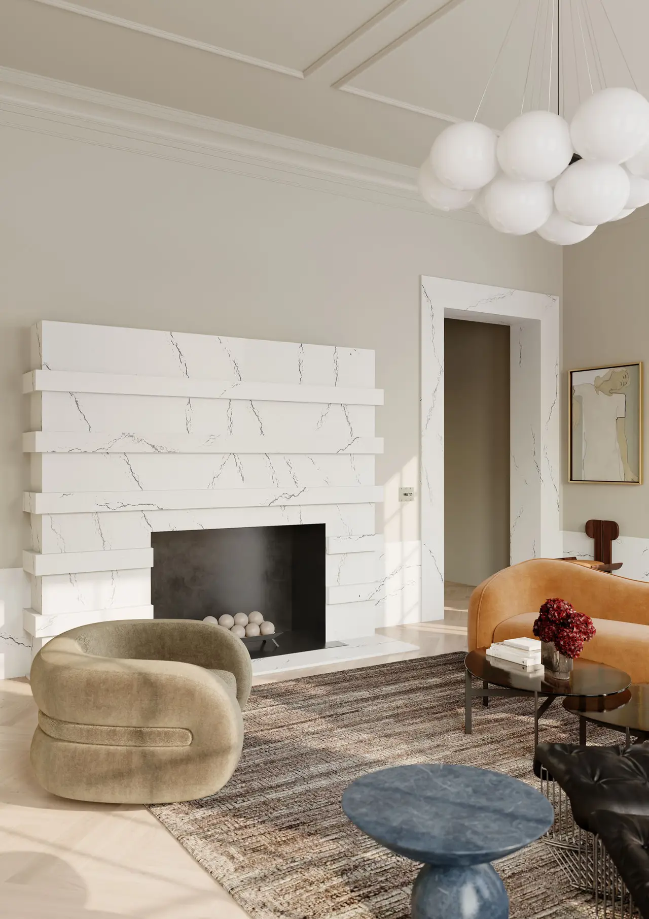 Berkshire Steel Satin Ridge™ Design Detail Slab Inspiration