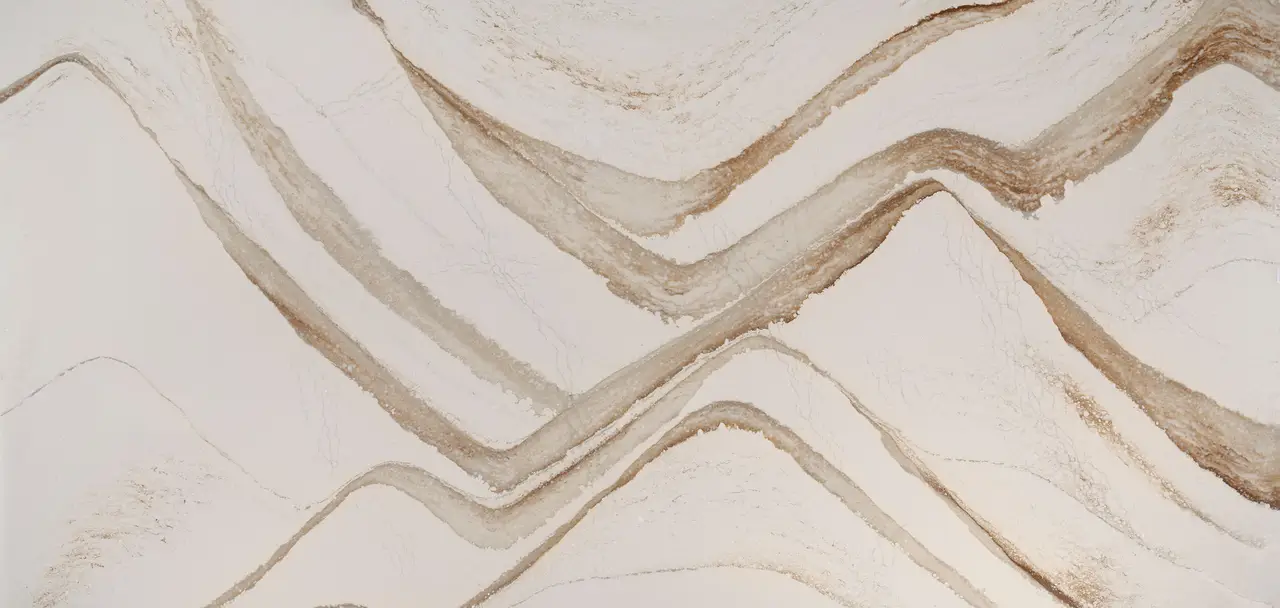 Brittanicca Gold Warm™ Design Detail Slab Inspiration
