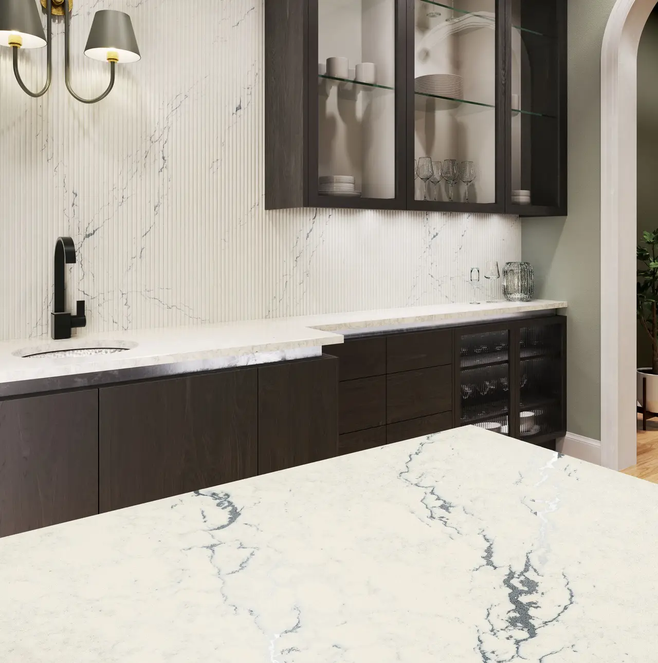 Berkshire Steel Sculpted™ Design Detail Slab Inspiration