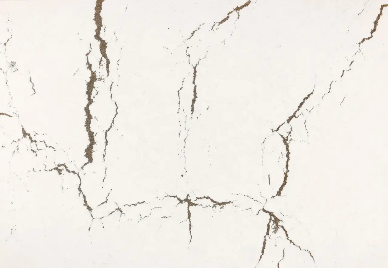 Berkshire Brass Satin Ridge™ Quartz Countertop Slab Detail
