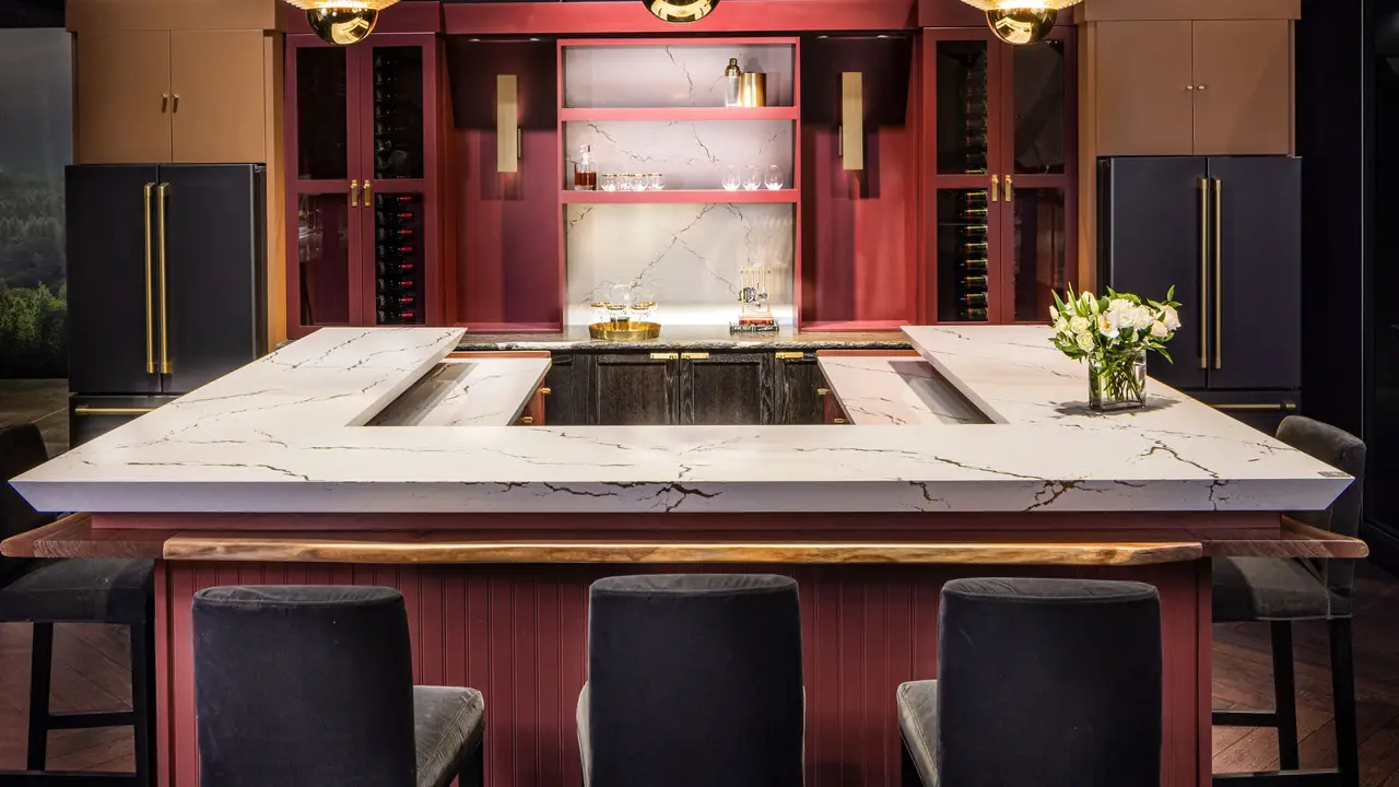Berkshire Brass Satin Ridge™ Design Detail Slab Inspiration