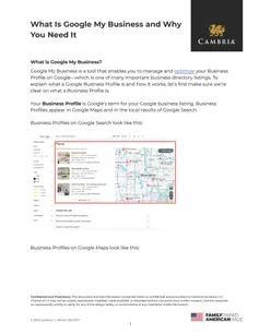 What is Google My Business and Why You Need It | Cambria Partners