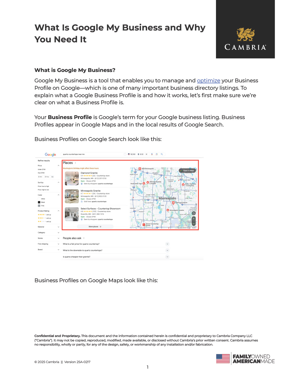 What is Google My Business and Why You Need It | Cambria Partners